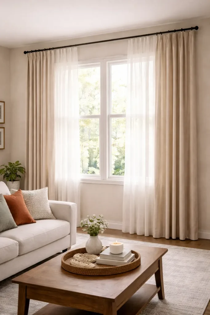 Cheap-Living-Room-Decor-Ideas-Update-Curtains-for-Height-Drama