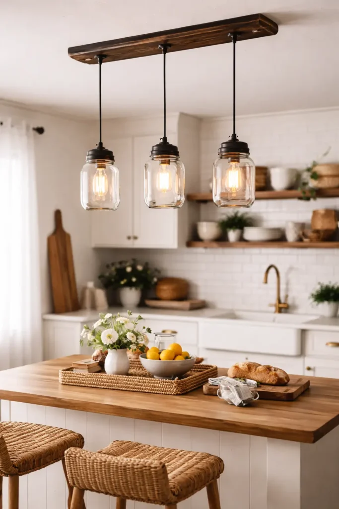 Mason-Jar-Light-Fixtures-21-budget-friendly-DIY-home-decor-projects