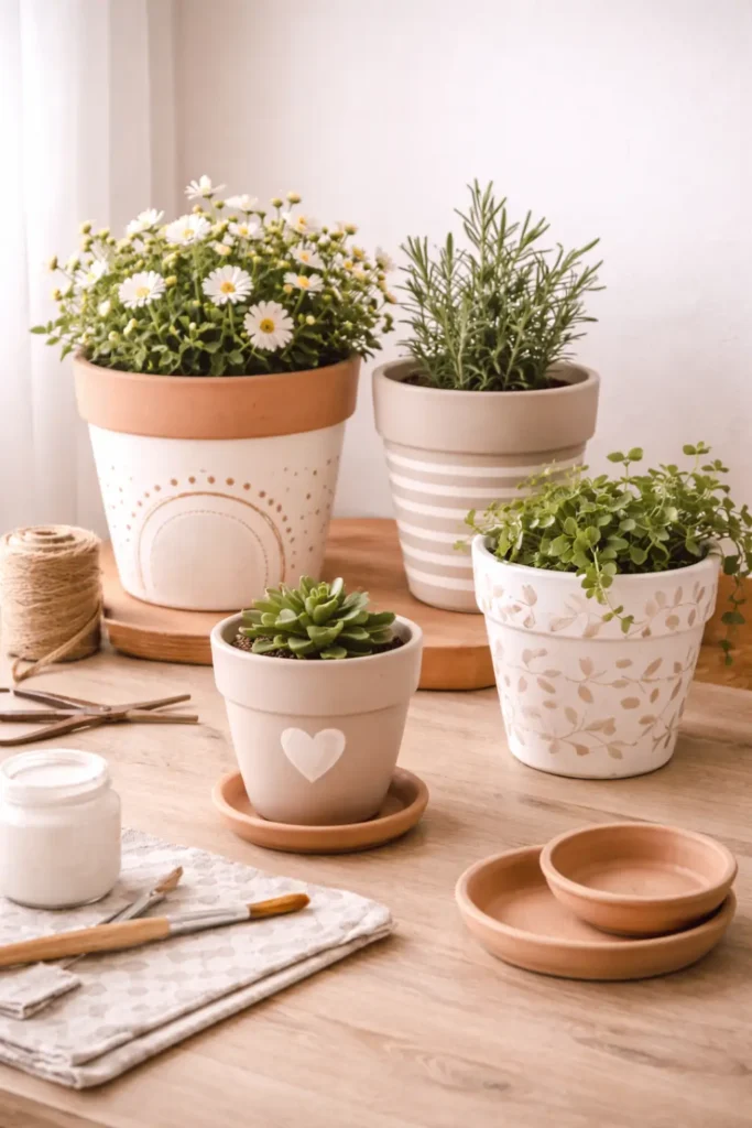 Painted-Terracotta-Pots-budget-friendly-DIY-home-decor-projects