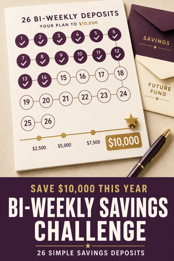 The Bi-Weekly Savings Challenge That Gets You to $10,000 in a Year