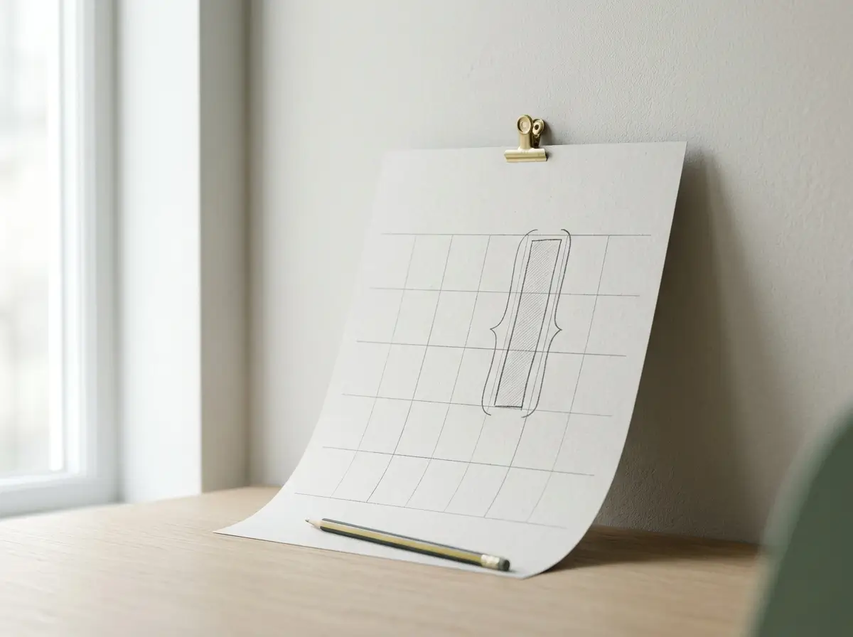 Paper wall calendar with one long appointment block circled in pencil