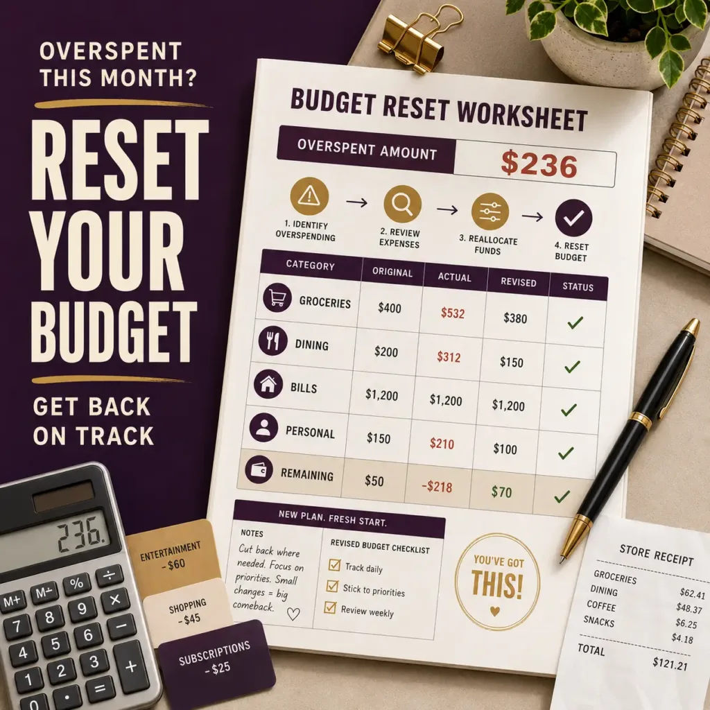 How to Reset Your Budget After Overspending